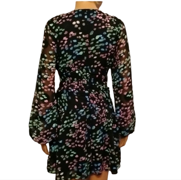 🌺Gorgeous ASOS Design pleated detailed dress with balloon sheer sleeve NWOT - Picture 3 of 13